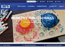 Tablet Screenshot of braintreeschools.org